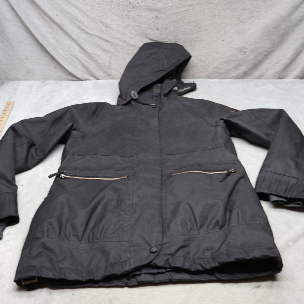 Cappel Jacket Womens Large Black Strata HD II Insulated Hooded Ski Snow Parka